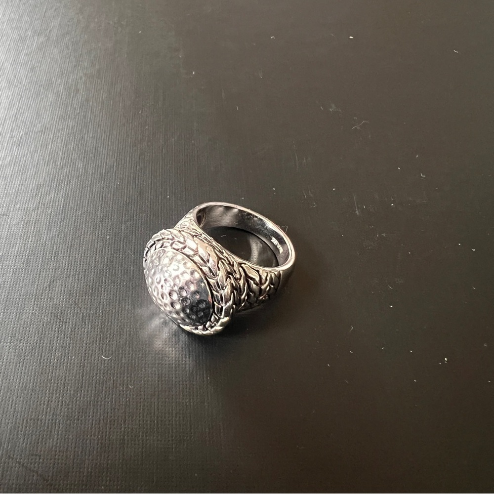 Harold’s woven domed Silver Women's Ring